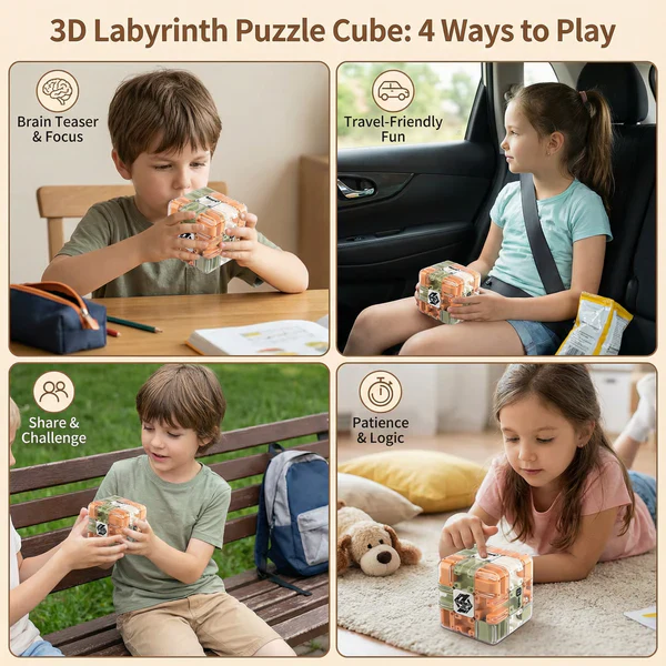 3D Labyrinth Puzzle Cube - Image 3