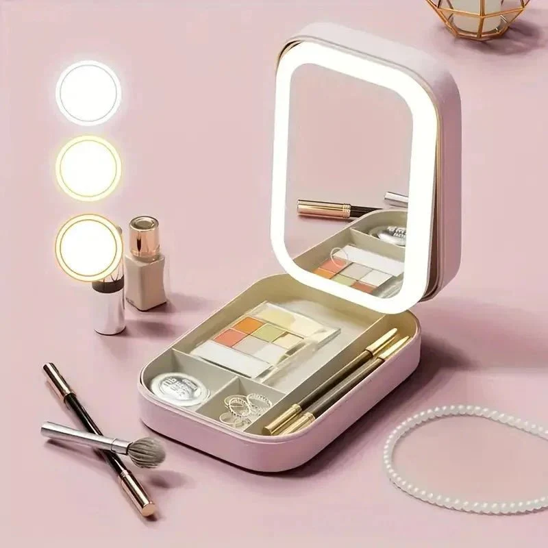 Gleamora™ Makeup Vanity With LED Mirror