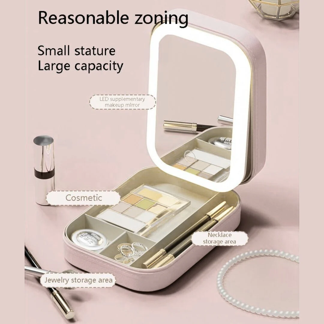 Gleamora™ Makeup Vanity With LED Mirror - Image 3