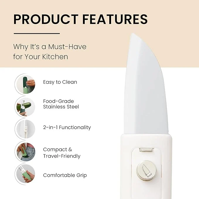 SlicePeel™ Multifunctional 2-in-1 Peeler with Knife - Image 10