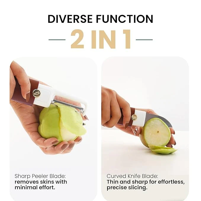 SlicePeel™ Multifunctional 2-in-1 Peeler with Knife - Image 13
