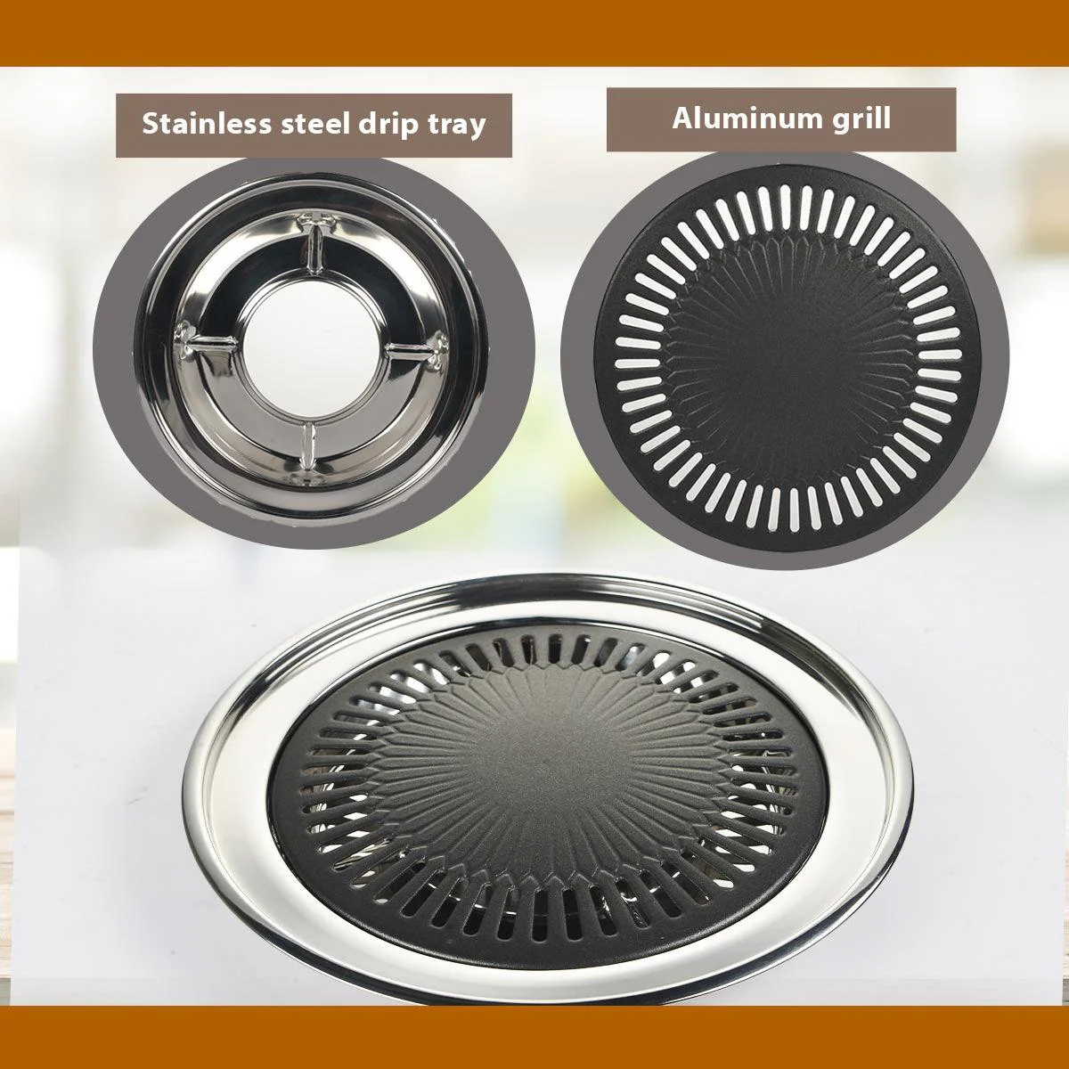 Smokeless Non-Stick Barbeque Grill for Oil Free Cooking - Image 5