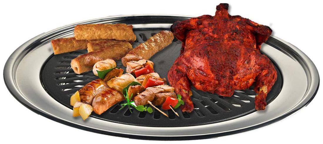 Smokeless Non-Stick Barbeque Grill for Oil Free Cooking - Image 8